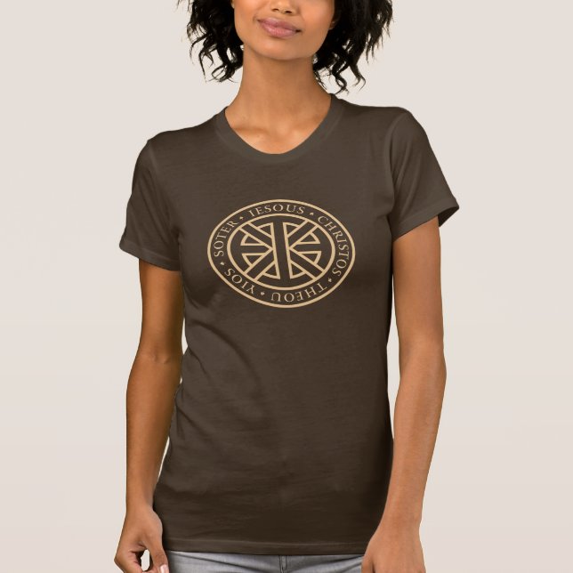 Circular Ichthys (Sepia) T-Shirt (Front)