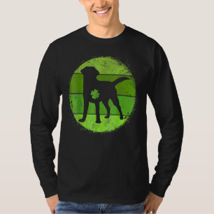 Circular Labrador Irish Shamrock Dog St Patrick's T-Shirt