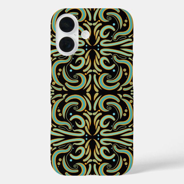 Circular, Linear And Tapered Shapes Abstract Art Case-Mate iPhone Case (Back)