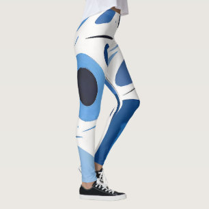 Circular Mirage Madness Abstract Leggings
