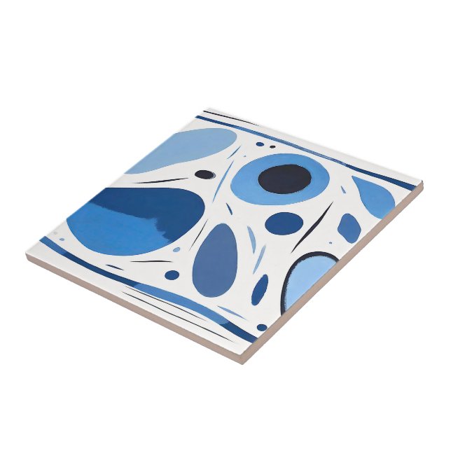 Circular Mirage Madness Abstract Tile (Side)