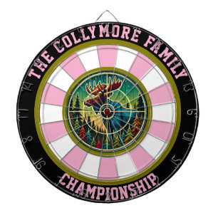 Circular Moose with Target Overlay Dartboard