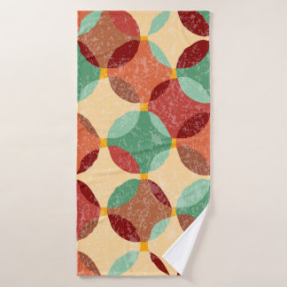 Circular mosaic pattern, geometric illustration. bath towel