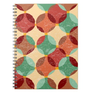 Circular mosaic pattern, geometric illustration. notebook