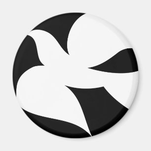 Circular Peace Dove Magnet