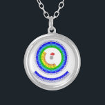 Circular Periodic table of elements Silver Plated Necklace<br><div class="desc">Circular Periodic table of elements .Periodic table of elements of Chemistry. A periodic table is a tabular display of the chemical elements,  organised on the basis of their atomic numbers,  electron configurations,  and recurring chemical properties. Elements in the periodic table are presented in order of increasing atomic number.</div>