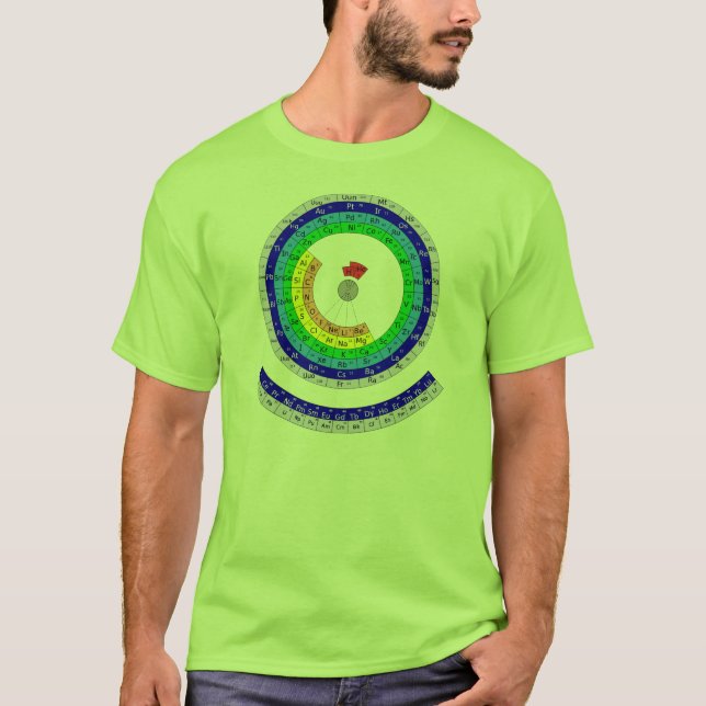 Circular Periodic Table T-Shirt (Front)