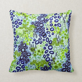 CIRCULAR PERSUASION 2 Neon Tropical Bubble Pattern Cushion
