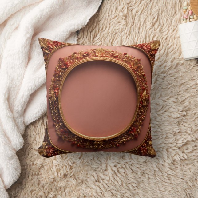 Circular PNG frame Design Throw Pilllow Cushion (Blanket)