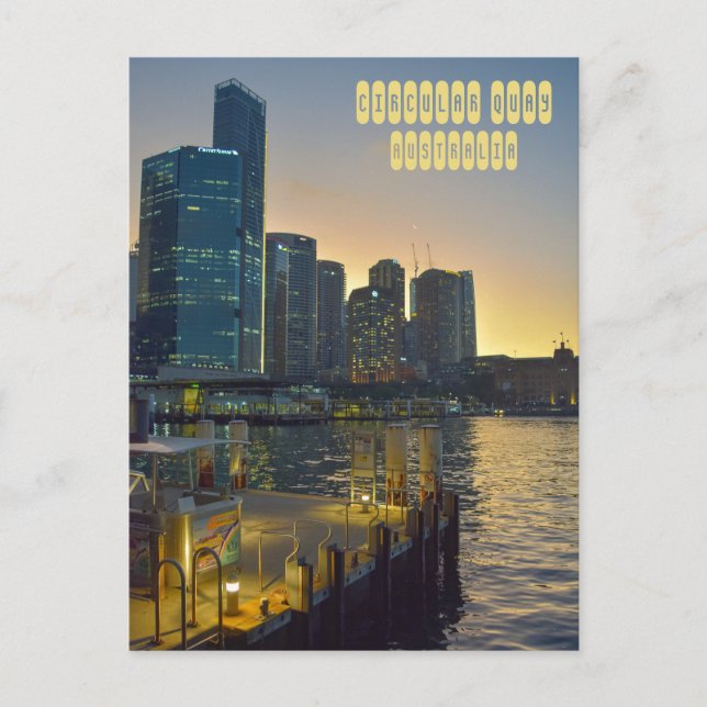 Circular Quay in Sydney Australia Postcard (Front)