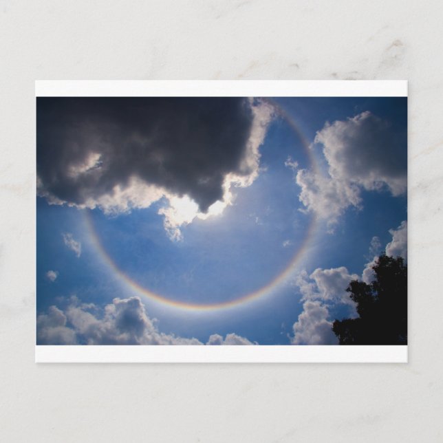 Circular Rainbow Postcard (Front)