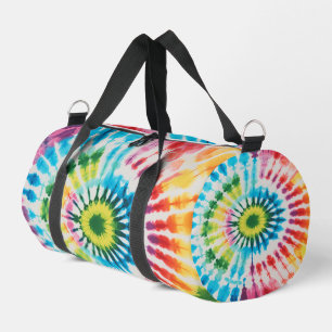Circular Rainbow Tie Dye Travel Bag