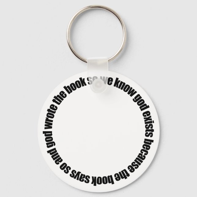 Circular Reasoning Key Ring (Front)