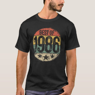 Circular Retro Best Of 1986 35Th Birthday 35 Year T-Shirt