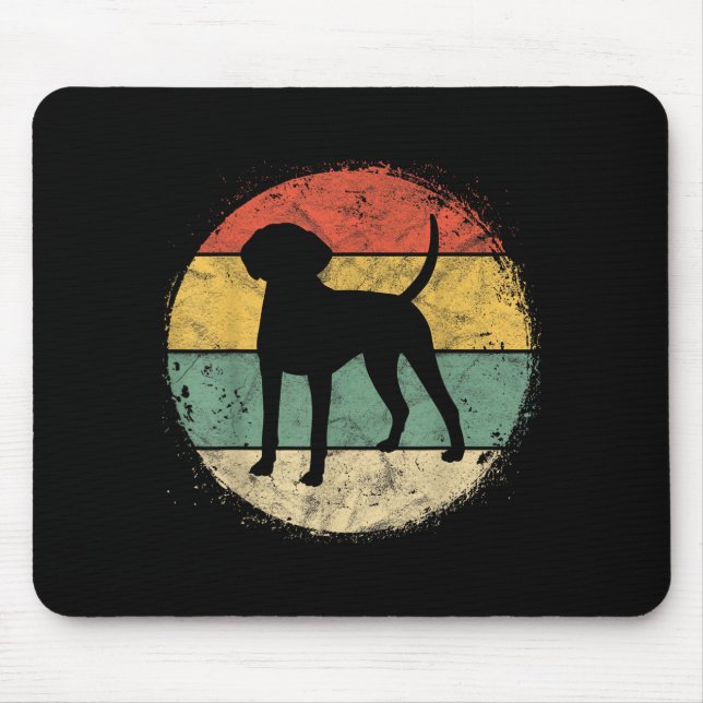 Circular Retro Dalmatian Owner Gift Parent Mouse Pad (Front)