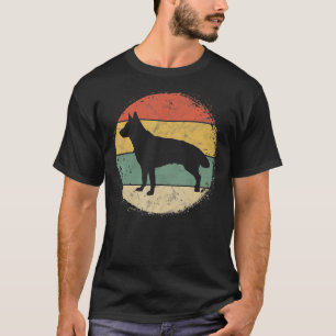 Circular Retro German Shepherd Owner Dog Mum Dad P T-Shirt