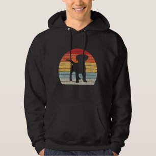 Circular Retro Labrador Owner Golden Black Lab Da Hoodie