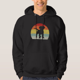 Circular Retro Labrador Owner Golden Black Lab Da Hoodie
