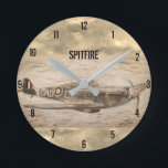 Circular Round Clock<br><div class="desc">Spitfire Design by GJLC 
JackCrisp Store 
Clock</div>