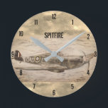 Circular Round Clock<br><div class="desc">Spitfire Design by GJLC 
JackCrisp Store 
Clock</div>