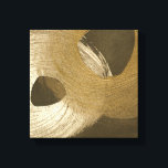 Circular Sandstorm in Tan and Dark Brown Canvas Print<br><div class="desc">There is a lot of movement displayed in this painting by Megan Meagher. The swirls of colour look like circular sandstorms traversing the canvas. Put this on your wall today!</div>