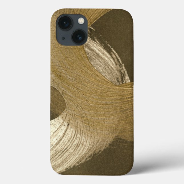 Circular Sandstorm in Tan and Dark Brown Case-Mate iPhone Case (Back)