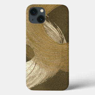 Circular Sandstorm in Tan and Dark Brown iPhone 13 Case