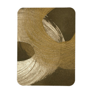 Circular Sandstorm in Tan and Dark Brown Magnet