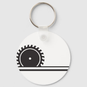 Circular saw blade key ring
