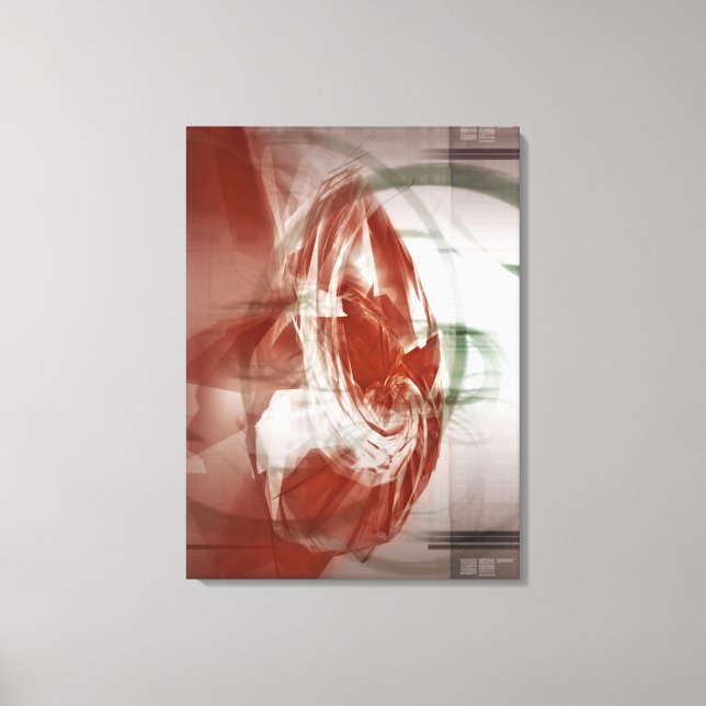Circular shapes against light background canvas print (Front)