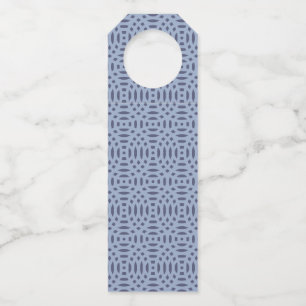 circular shapes seamless pattern bottle tag