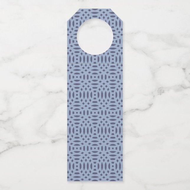 circular shapes seamless pattern bottle tag (Front)