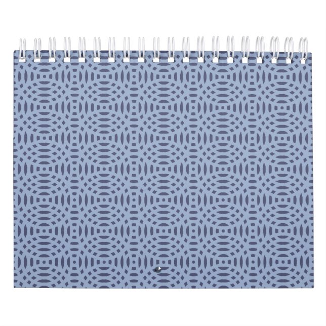 circular shapes seamless pattern calendar (Cover)
