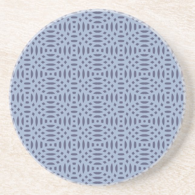 circular shapes seamless pattern coaster (Front)