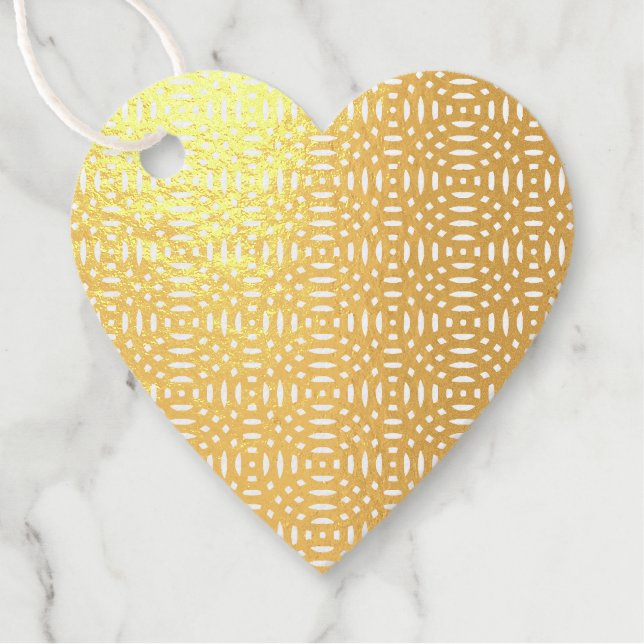 circular shapes seamless pattern favour tags (Front)