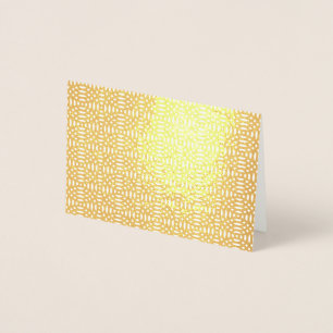 Circular Shapes Seamless Pattern Foil Card