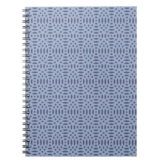 circular shapes seamless pattern notebook (Front)