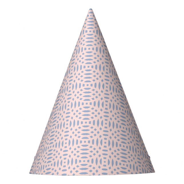 circular shapes seamless pattern party hat (Front)