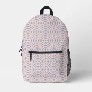 circular shapes seamless pattern printed backpack