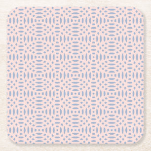circular shapes seamless pattern square paper coaster