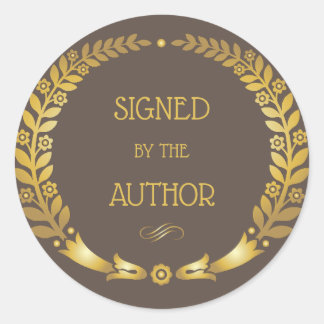Circular Signed by the Auther - Book plate Sticker