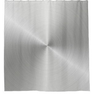 Circular slabs metal iron shower curtain