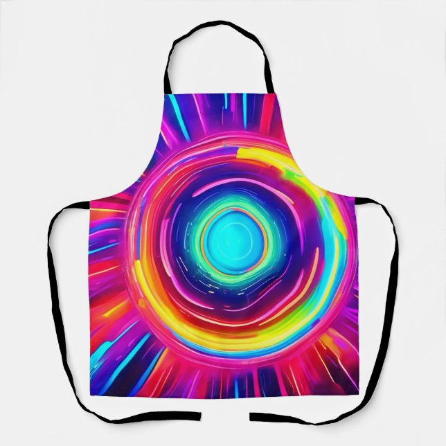 Circular Spectrum: A Vibrant Exploration of Colour Apron (Front)