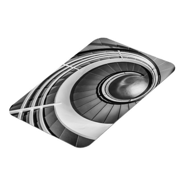 Circular Stairway BW Magnet (Left Side)