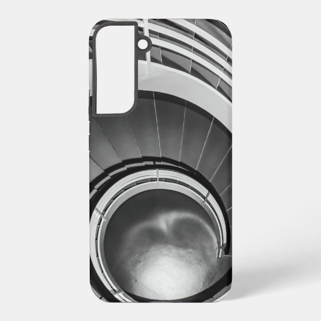 Circular Stairway BW Samsung Galaxy S22+ Case (Back)