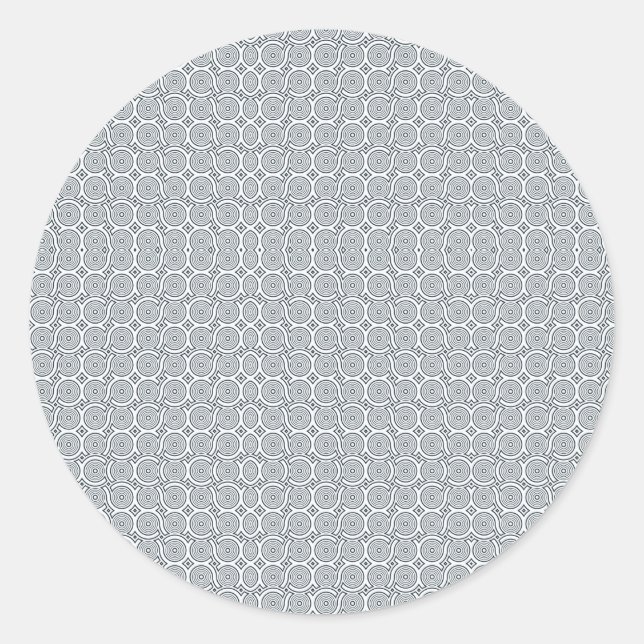 Circular sticker with a detailed geometric pattern (Front)