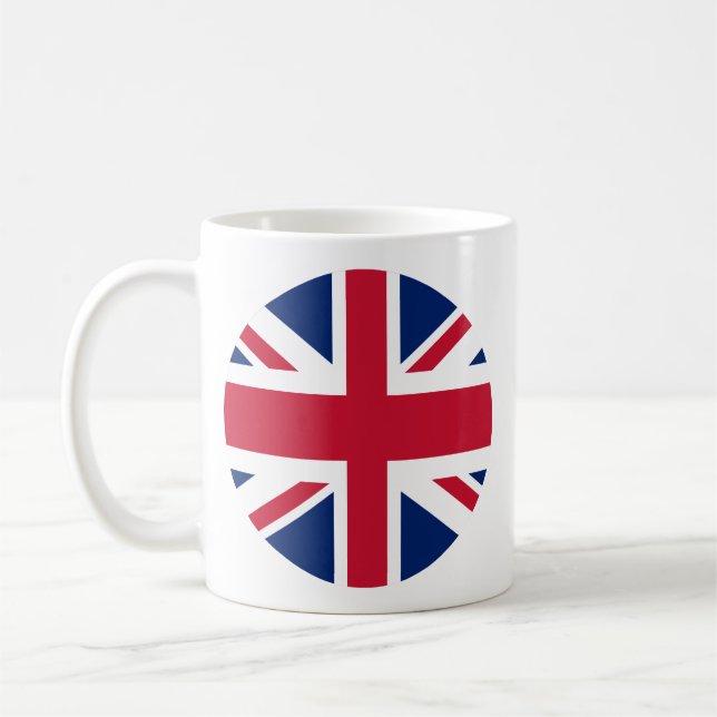 Circular Union Jack Coffee Mug (Left)