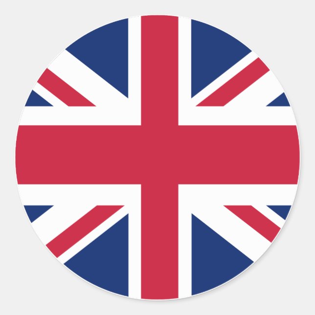 Circular Union Jack Sticker (Front)