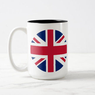 Circular Union Jack Two Tone Coffee Mug
