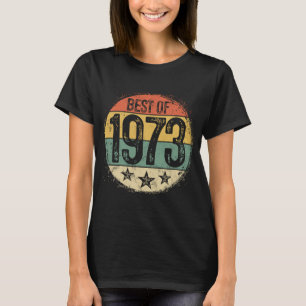 Circular Vintage Best of 1973 50 Year Old 50th Bi T-Shirt